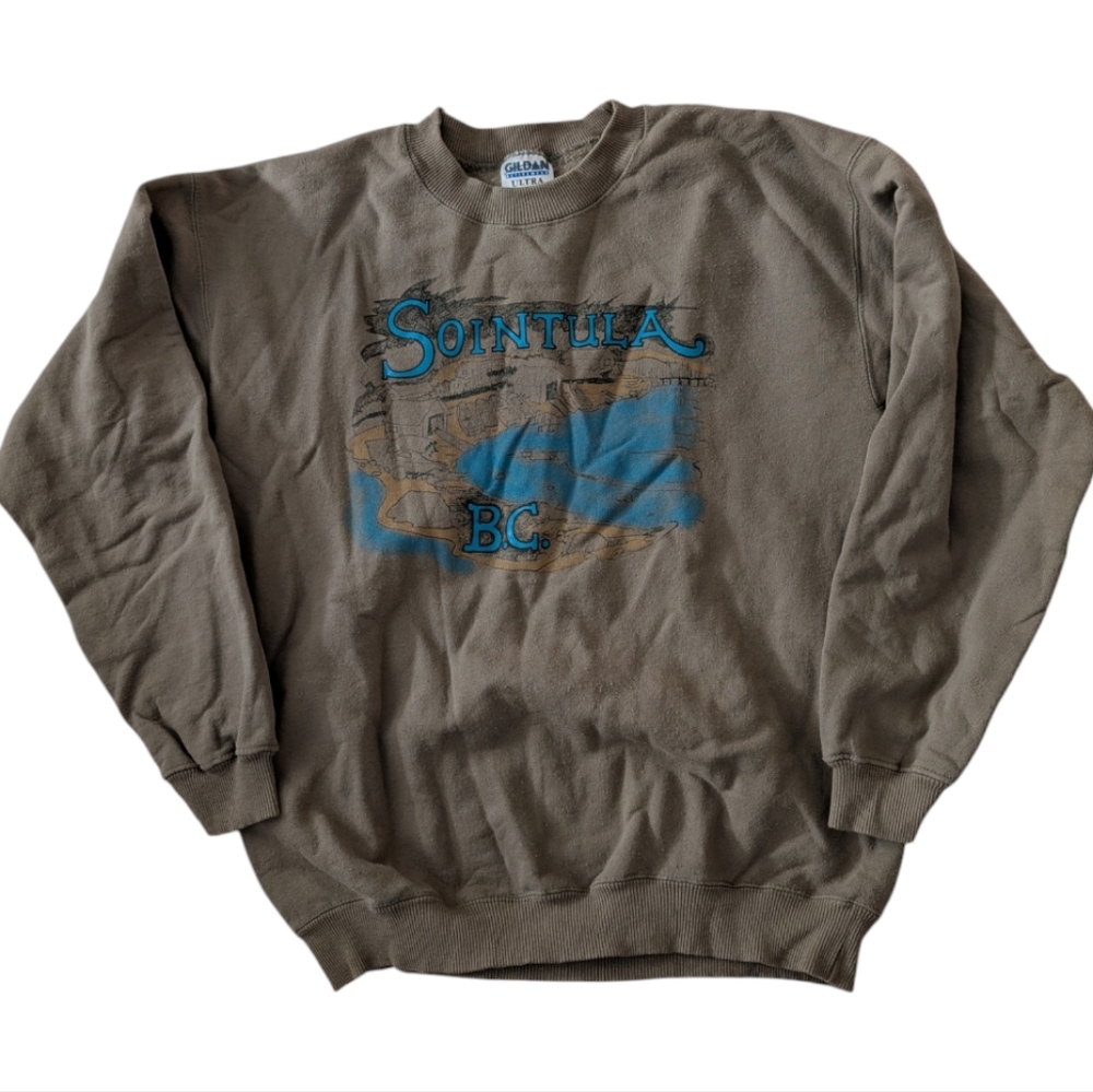 Sointula BC vintage crewneck (20x24)